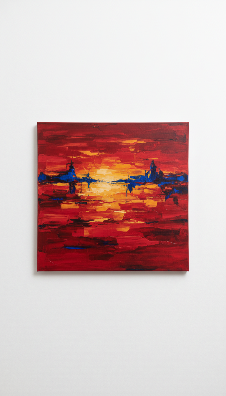 Minimalist Canvas With Textural Layers
