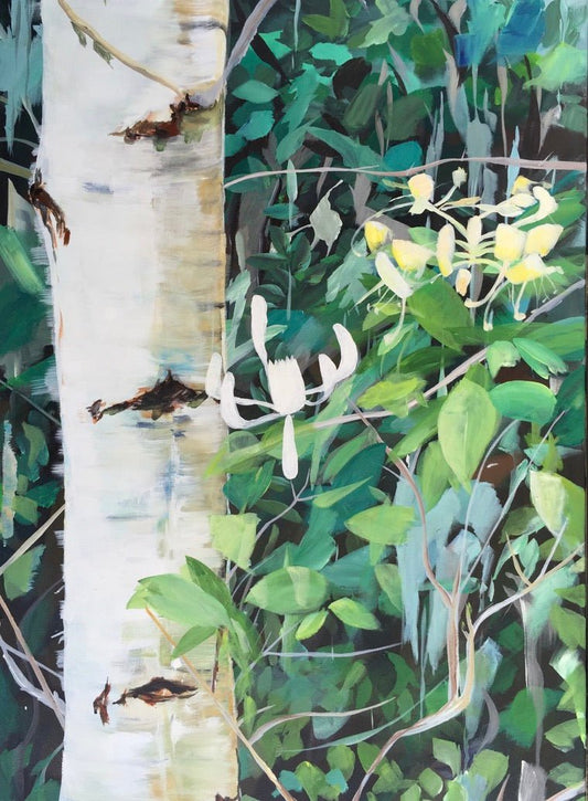 Birch and honeysuckle - Nana Bryder ART