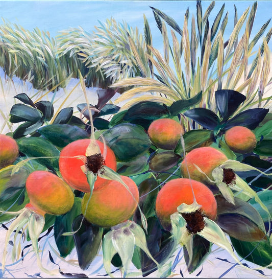 Rose hip & beach grass - Nana Bryder ART